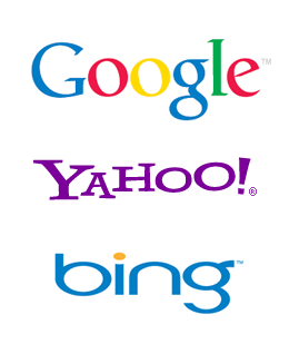 Google, Yahoo and Bing