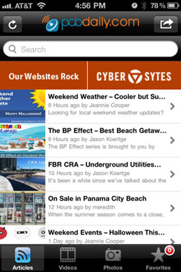 Iphone-app PCB daily iPhone Application
